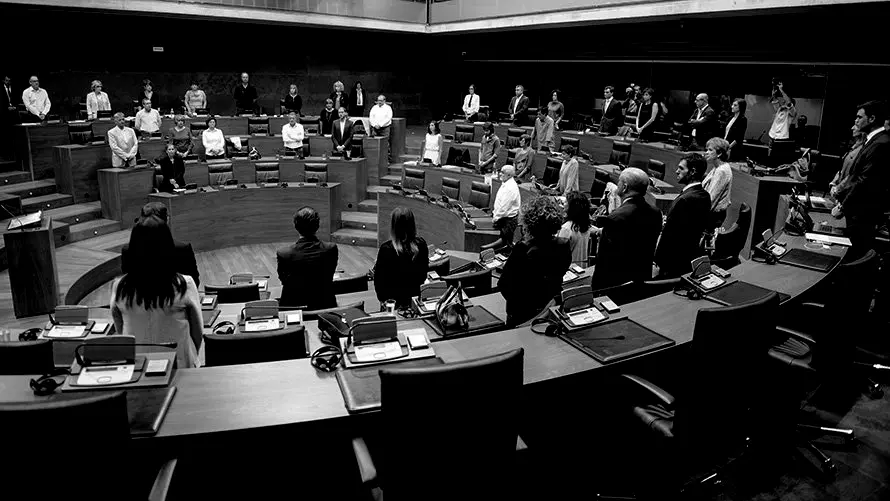 Pleno en el Parlamento de Navarra. PABLO LASAOSA 01