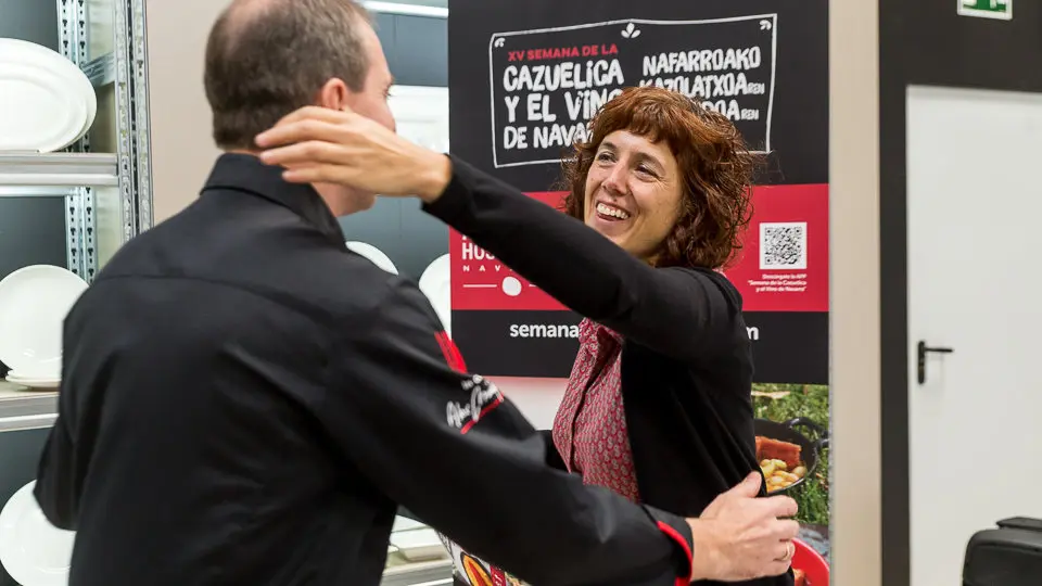 Entrega de los premios de la XV Semana de la Cazuelica y su maridaje con el vino de Navarra en la cooperativa de Hostelería (9). IÑIGO ALZUGARAY
