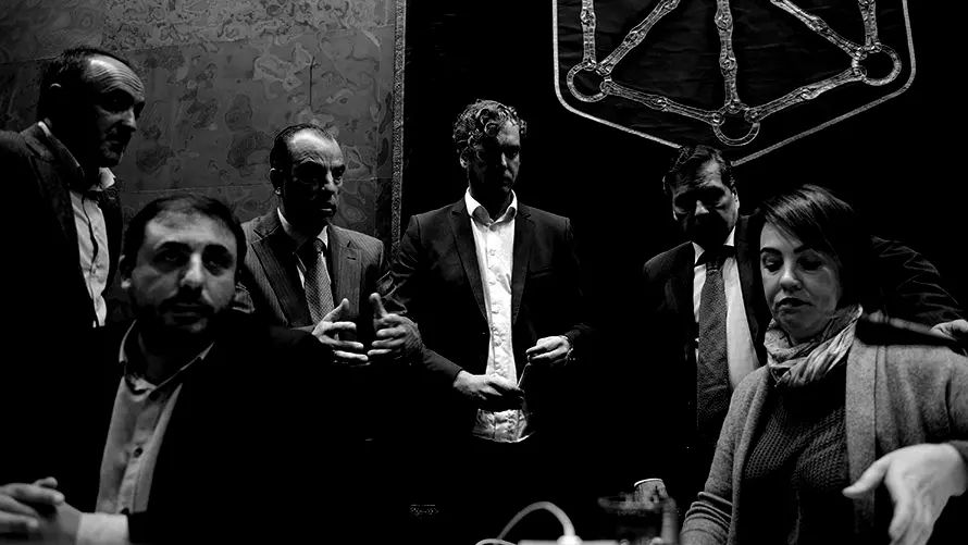 Reunion previa al inicio del pleno. MIGUEL OSÉS_1