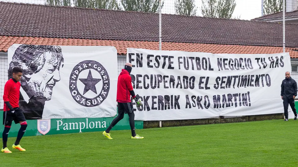 Primer entrenamiento de Osasuna tras la destitución de Enrique Martín Monreal (1). IÑIGO ALZUGARAY
