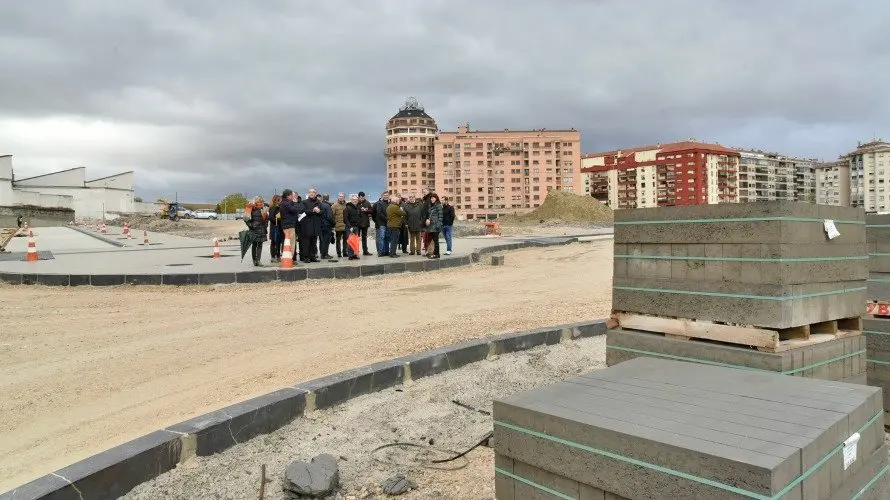 Recta final de las obras de urbanización de Milagrosa sur.