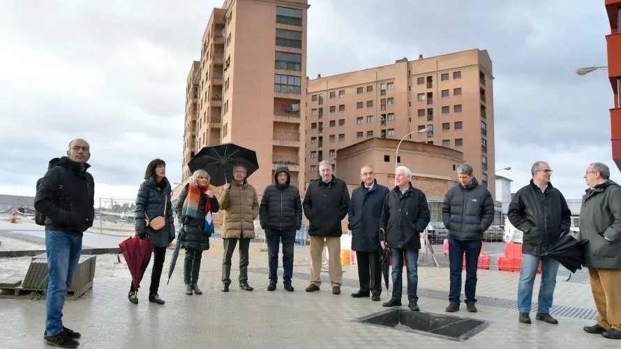 Recta final de las obras de urbanización de Milagrosa sur.