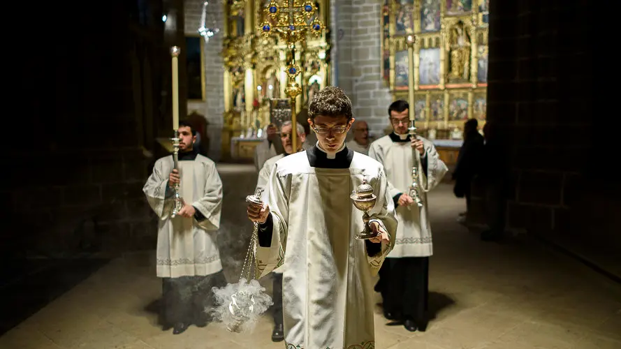 Misa en honor al Patrón de Navarra, San Francisco Javier en la Catedral de Pamplona. PABLO LASAOSA 11