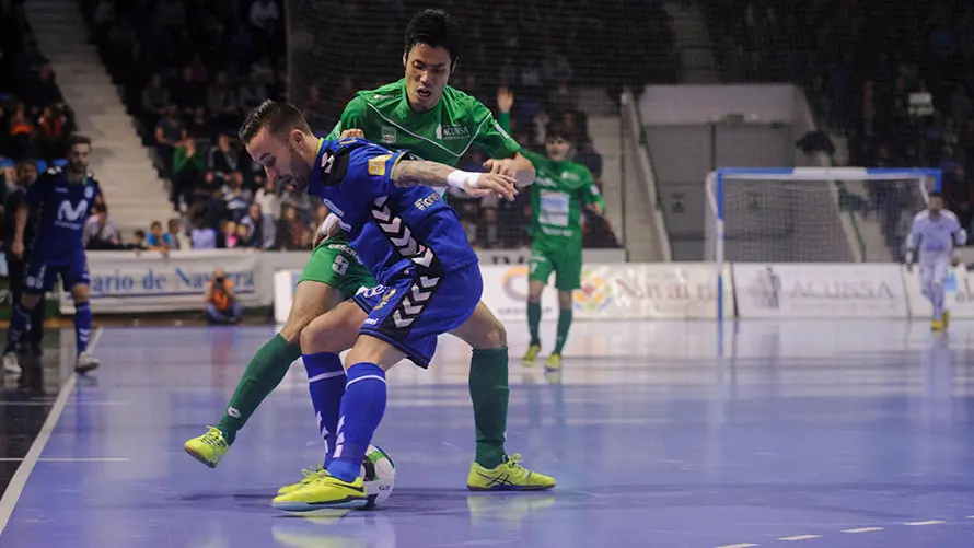 Partido de fútbol sala entre el Magna Gurpea - Inter Movistar. MIGUEL OSÉS_33 (21)
