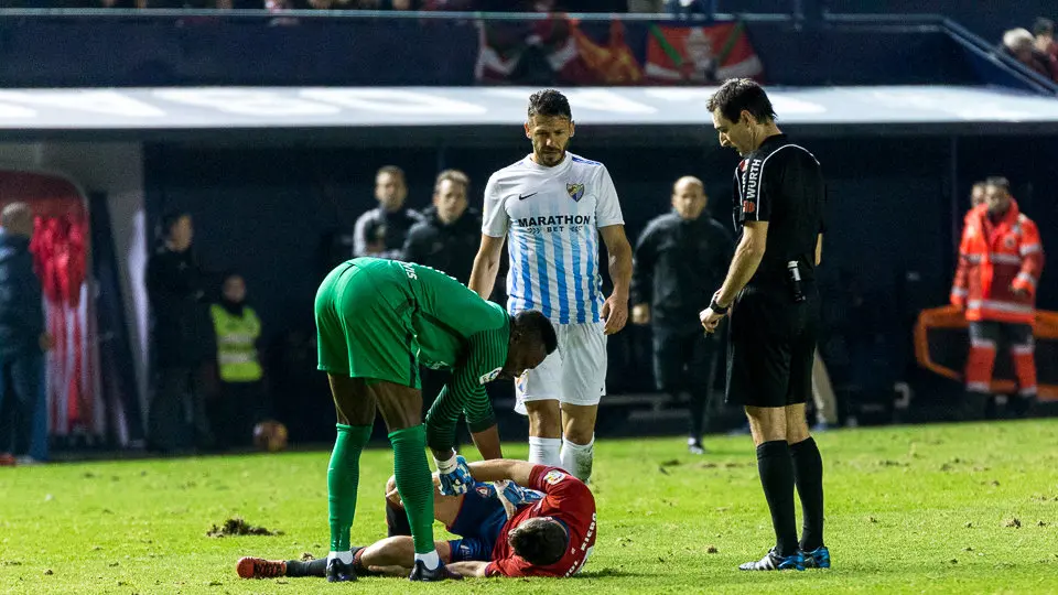 Burgos Bengoetxea Partido de Liga entre Osasuna y Málaga (1-1) disputado en El Sadar (35). IÑIGO ALZUGARAY