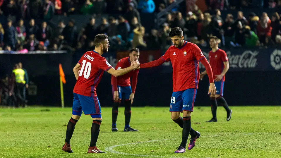 Partido de Liga entre Osasuna y Málaga (1-1) disputado en El Sadar (39). IÑIGO ALZUGARAY