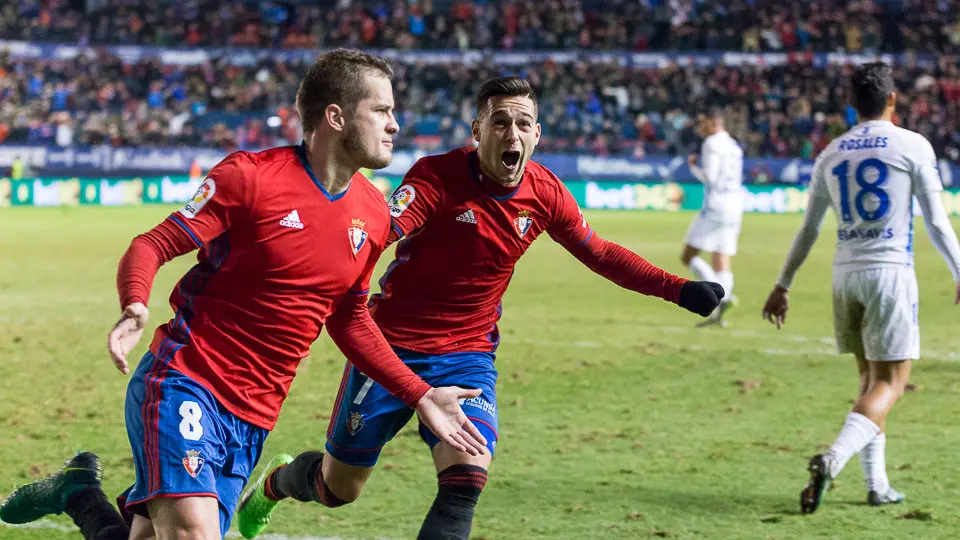 Partido de Liga entre Osasuna y Málaga (1-1) disputado en El Sadar (55). IÑIGO ALZUGARAY