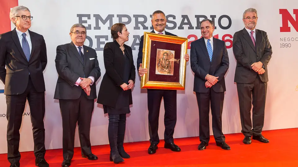 Juan Miguel Sucunza, presidente de Azkoyen, Premio Empresario del Año 2016. IÑIGO ALZUGARAY