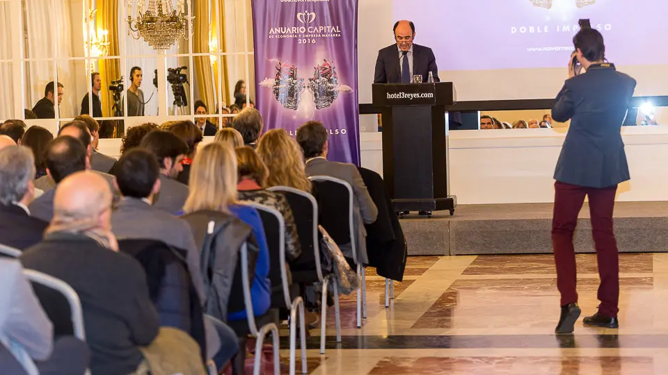 Presentación del Anuario de 'Navarra Capital' con la presencia del vicepresidente de Desarrollo Económico del Gobierno, Manu Ayerdi (22). IÑIGO ALZUGARAY