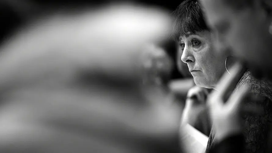 María Asunción Fernández de Garayalde en el Parlamento de Navarra. PABLO LASAOSA