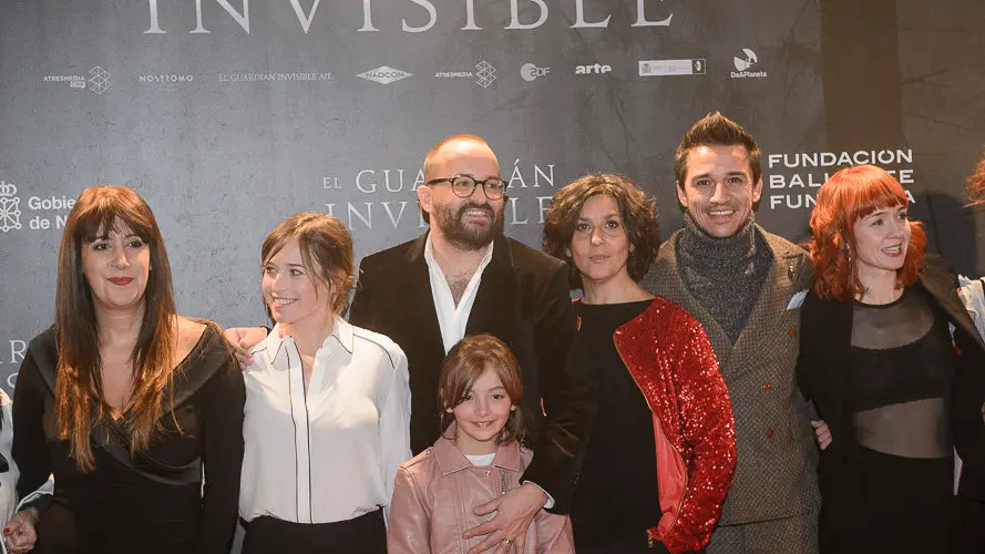 El equipo de El Guardián Invisible presenta en Pamplona la película junto a Marta Etura, Dolores Redondo y el directo. PABBLO LASAOSA (20)