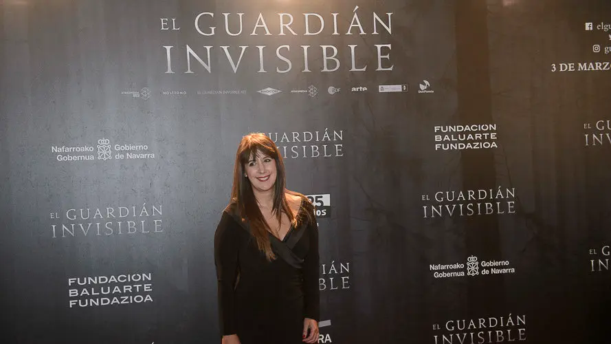 El equipo de El Guardián Invisible presenta en Pamplona la película junto a Marta Etura, Dolores Redondo y el directo. PABBLO LASAOSA (28)