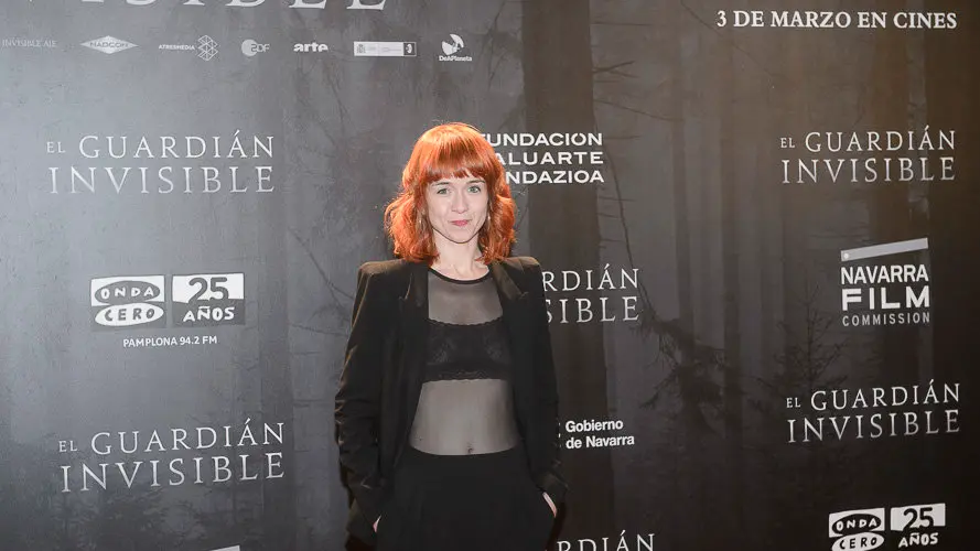 El equipo de El Guardián Invisible presenta en Pamplona la película junto a Marta Etura, Dolores Redondo y el directo. PABBLO LASAOSA (35)