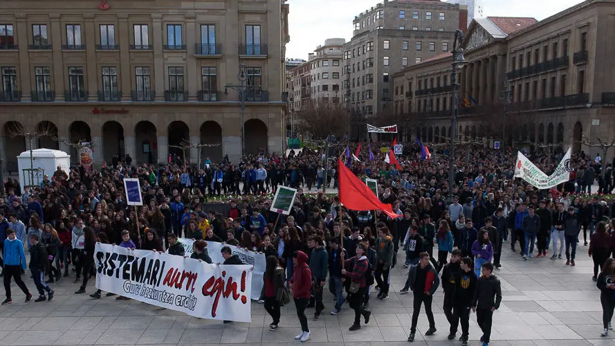 Huelga de estudiantes por Ikasle Abertzaleak. PABLO LASAOSA 11