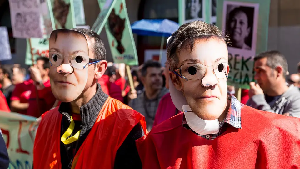 Concentración contra el anteproyecto de ley de policías de Navarra elaborado por el Gobierno (32). IÑIGO ALZUGARAY