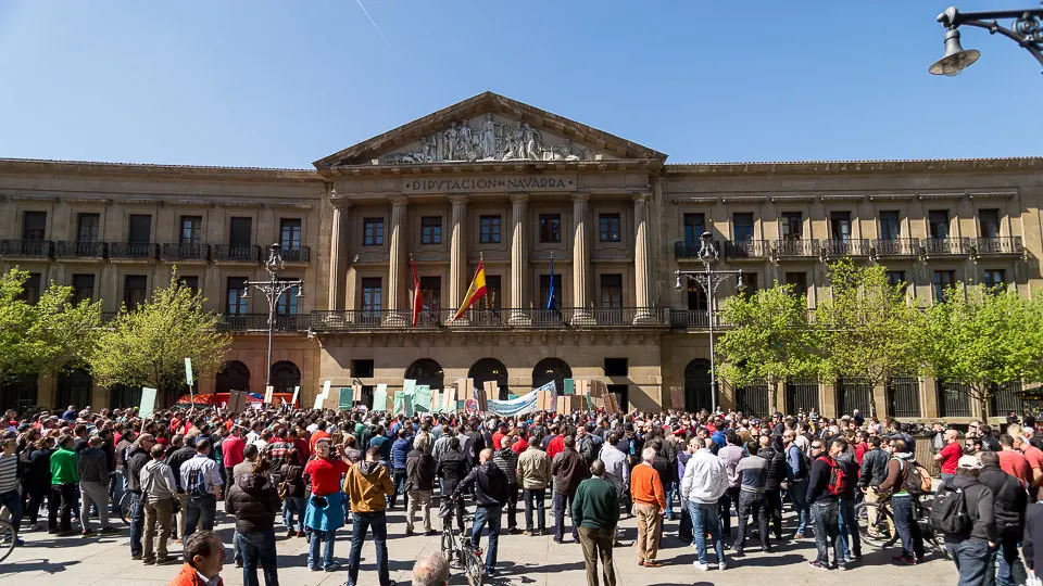 Concentración contra el anteproyecto de ley de policías de Navarra elaborado por el Gobierno (44). IÑIGO ALZUGARAY