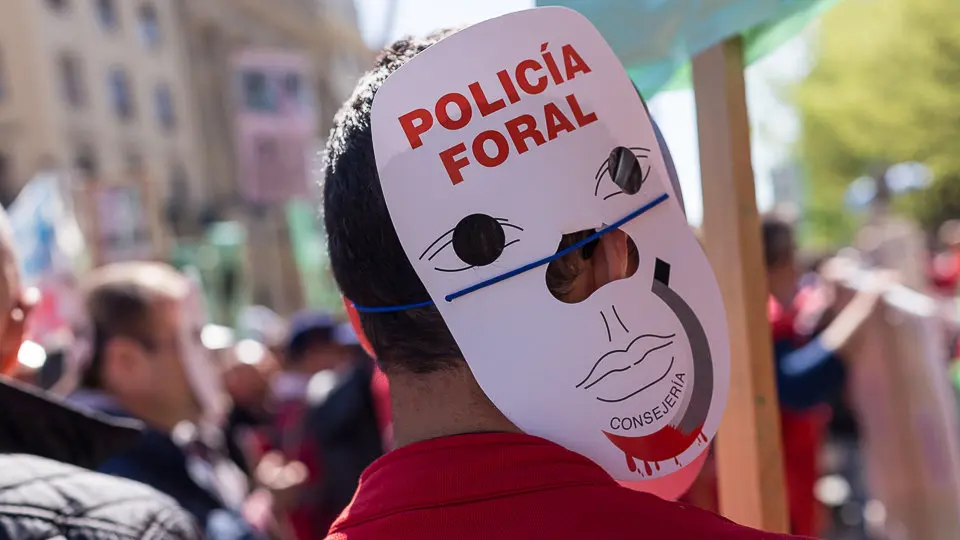 Concentración contra el anteproyecto de ley de policías de Navarra elaborado por el Gobierno (48). IÑIGO ALZUGARAY