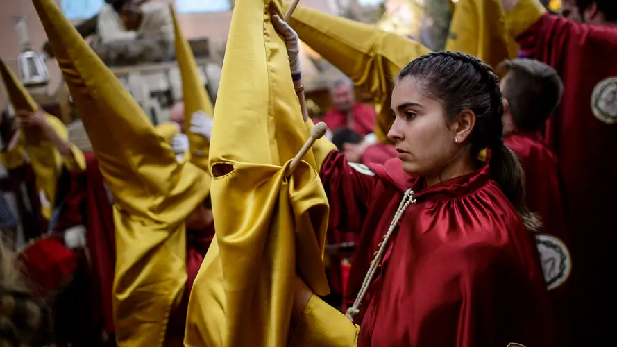 Procesión de Jueves Santo 2017 en Pamplona. PABLO LASAOSA 03