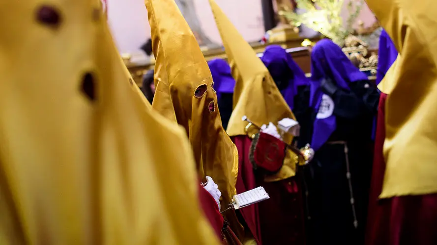Procesión de Jueves Santo 2017 en Pamplona. PABLO LASAOSA 07
