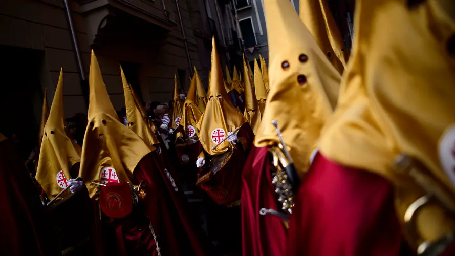 Procesión de Jueves Santo 2017 en Pamplona. PABLO LASAOSA 10