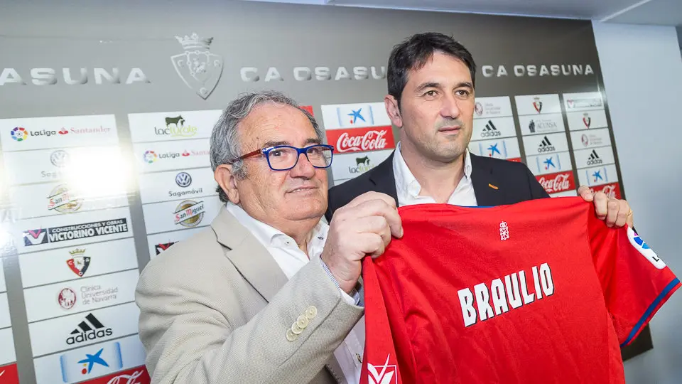 Presentación de Braulio Vázquez como nuevo director deportivo del Club Atlético Osasuna para las dos próximas temporadas (09). IÑIGO ALZUGARAY