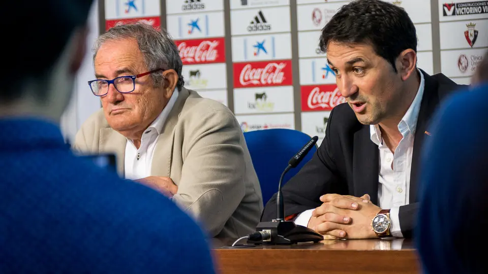 Presentación de Braulio Vázquez como nuevo director deportivo del Club Atlético Osasuna para las dos próximas temporadas (35). IÑIGO ALZUGARAY