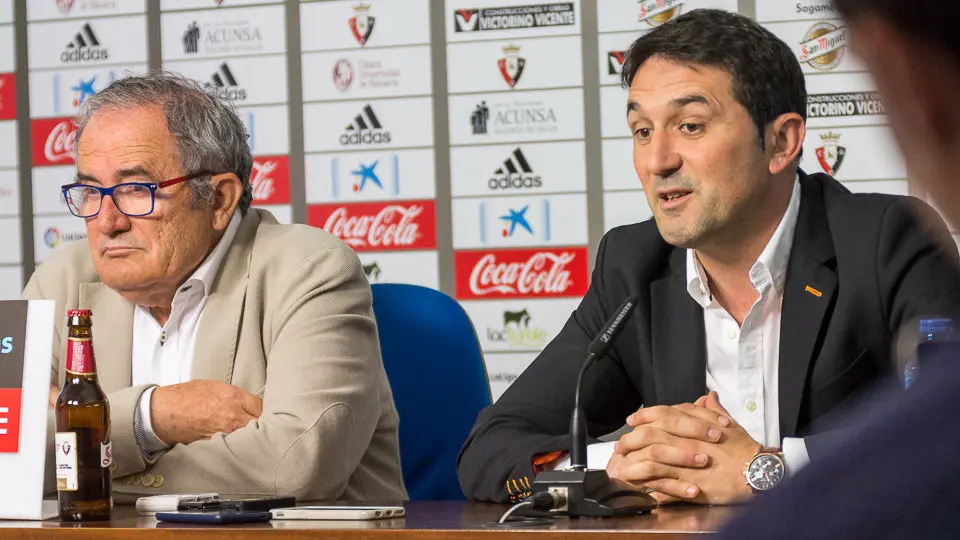 Presentación de Braulio Vázquez como nuevo director deportivo del Club Atlético Osasuna para las dos próximas temporadas (41). IÑIGO ALZUGARAY