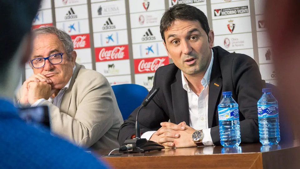 Presentación de Braulio Vázquez como nuevo director deportivo del Club Atlético Osasuna para las dos próximas temporadas (64). IÑIGO ALZUGARAY