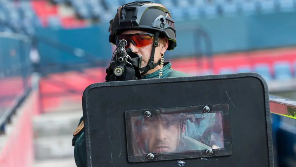 Simulacro de atentado terrorista en el estadio de El Sadar (27). IÑIGO ALZUGARAY