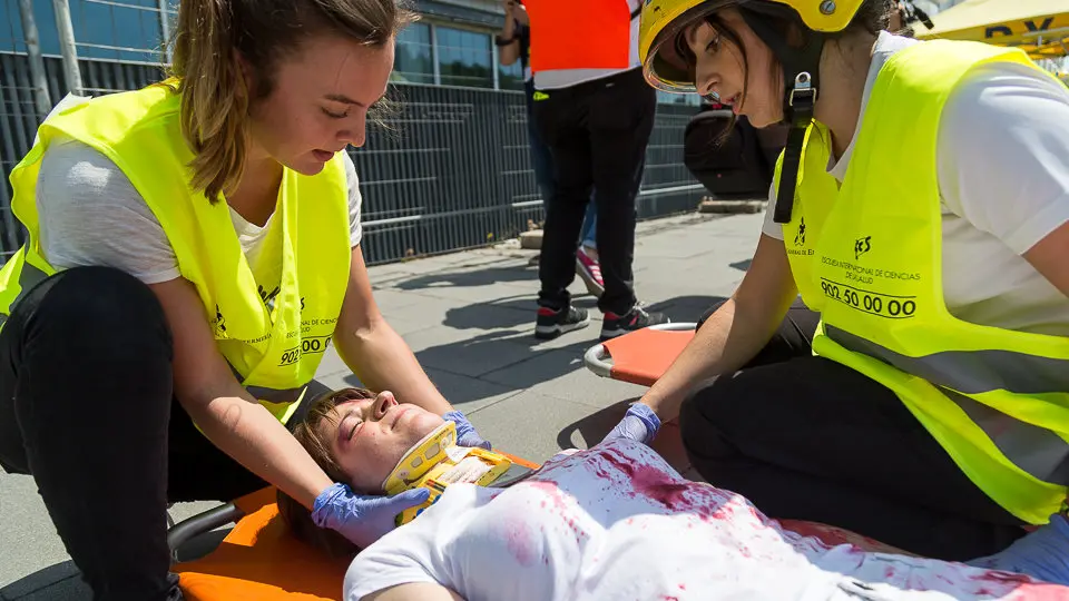 Simulacro de atentado terrorista en el estadio de El Sadar (35). IÑIGO ALZUGARAY