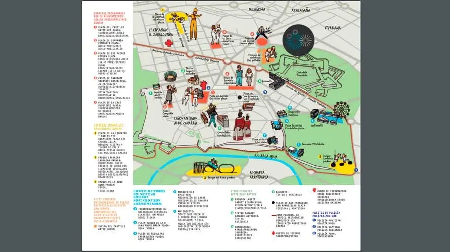 Programa con las actividades de las fiesta de San Fermín 2017. NAVARRA (2)