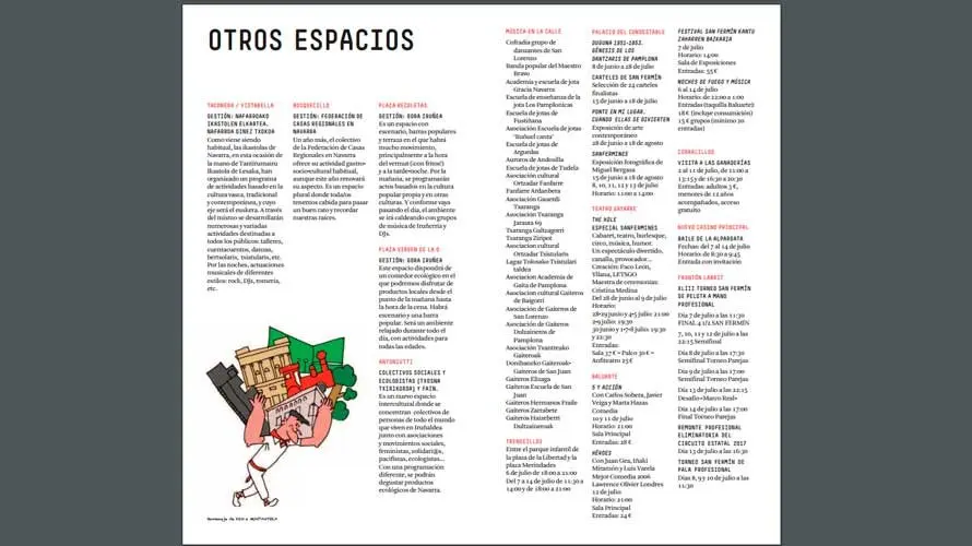 Programa con las actividades de las fiesta de San Fermín 2017. NAVARRA (4)