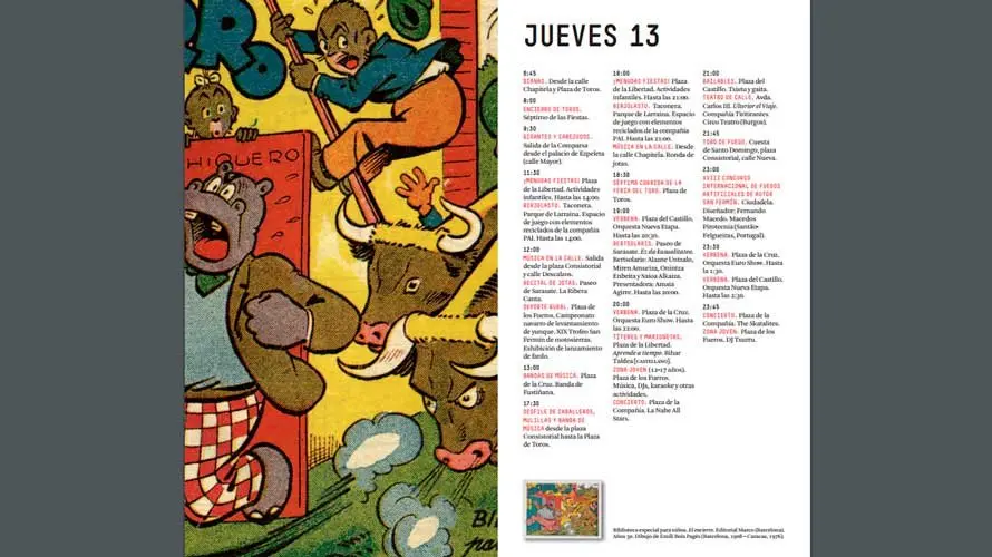 Programa con las actividades de las fiesta de San Fermín 2017. NAVARRA (9)