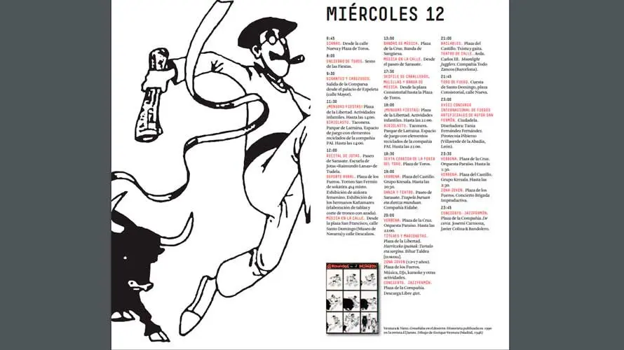 Programa con las actividades de las fiesta de San Fermín 2017. NAVARRA (10)