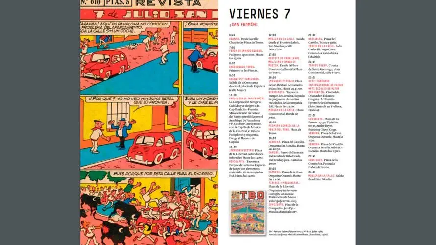 Programa con las actividades de las fiesta de San Fermín 2017. NAVARRA (15)