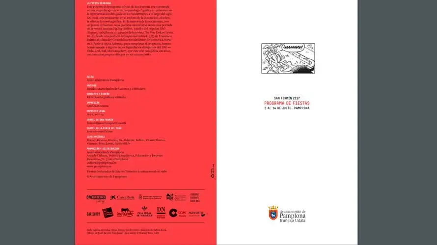 Programa con las actividades de las fiesta de San Fermín 2017. NAVARRA (18)