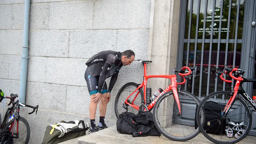 XXVII Ruta Xacobea en bici de AC Hoteles, con más de 70 participantes como Antonio Catalán o Indurain. PABLO LASAOSA (6)