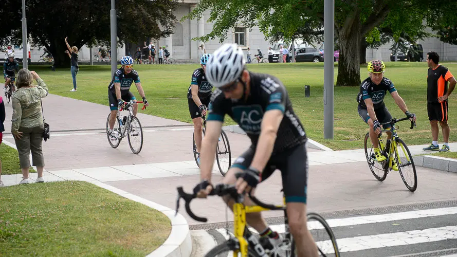 XXVII Ruta Xacobea en bici de AC Hoteles, con más de 70 participantes como Antonio Catalán o Indurain. PABLO LASAOSA (31)