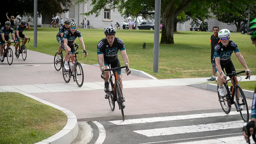 XXVII Ruta Xacobea en bici de AC Hoteles, con más de 70 participantes como Antonio Catalán o Indurain. PABLO LASAOSA (34)