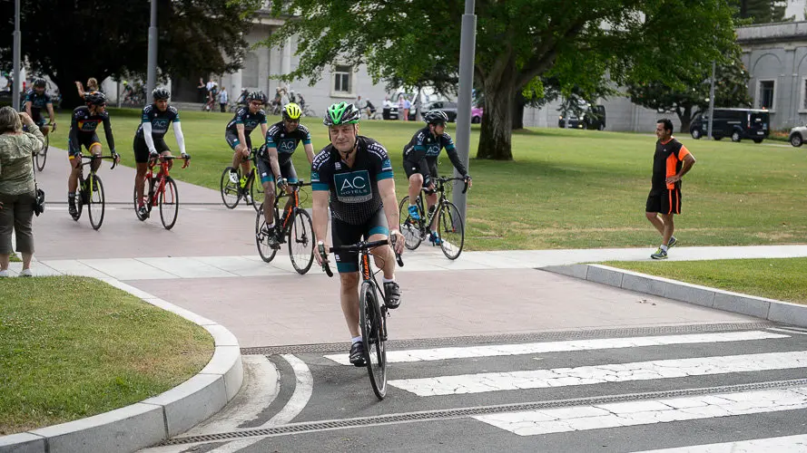 XXVII Ruta Xacobea en bici de AC Hoteles, con más de 70 participantes como Antonio Catalán o Indurain. PABLO LASAOSA (40)