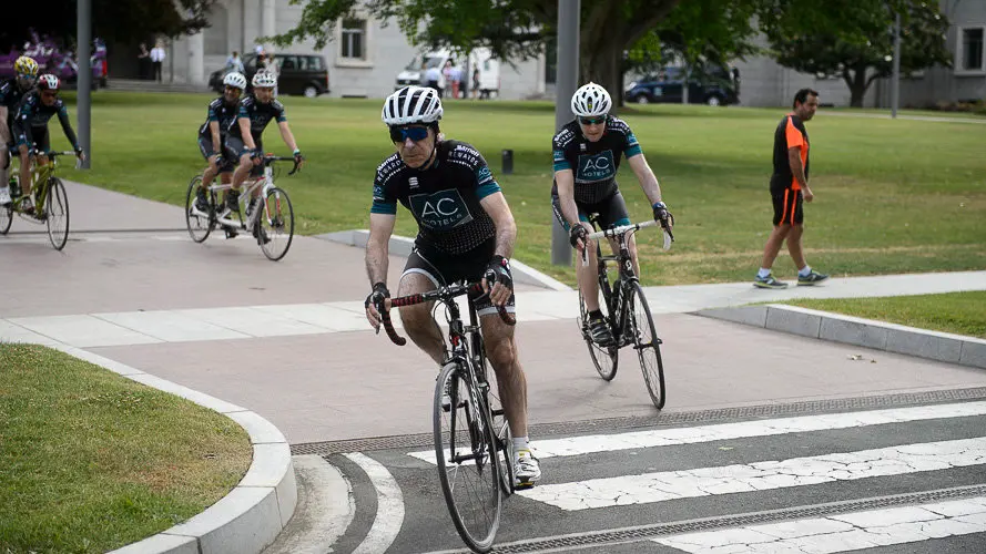 XXVII Ruta Xacobea en bici de AC Hoteles, con más de 70 participantes como Antonio Catalán o Indurain. PABLO LASAOSA (42)