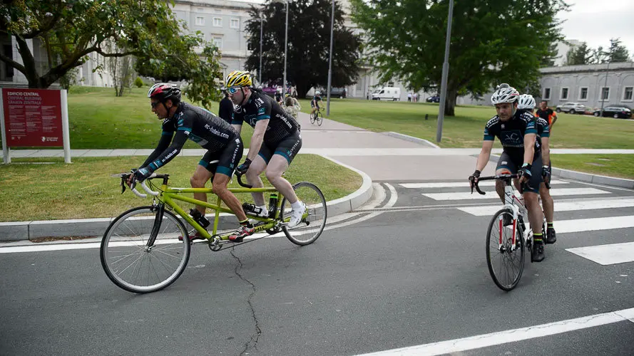 XXVII Ruta Xacobea en bici de AC Hoteles, con más de 70 participantes como Antonio Catalán o Indurain. PABLO LASAOSA (43)