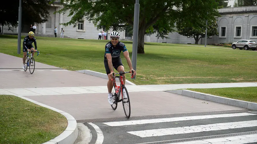 XXVII Ruta Xacobea en bici de AC Hoteles, con más de 70 participantes como Antonio Catalán o Indurain. PABLO LASAOSA (44)