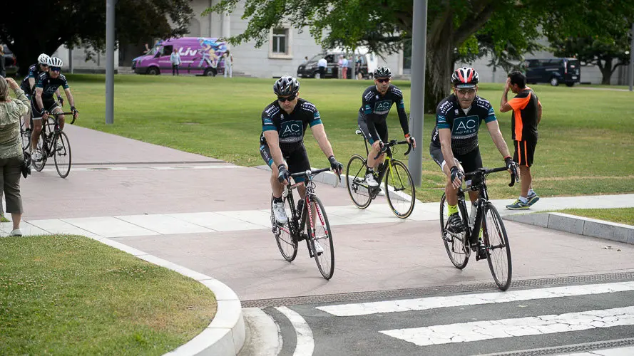 XXVII Ruta Xacobea en bici de AC Hoteles, con más de 70 participantes como Antonio Catalán o Indurain. PABLO LASAOSA (45)