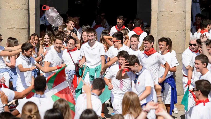 Chupinazo de las fiestas de Tafalla 2017. PABLO LASAOSA 10