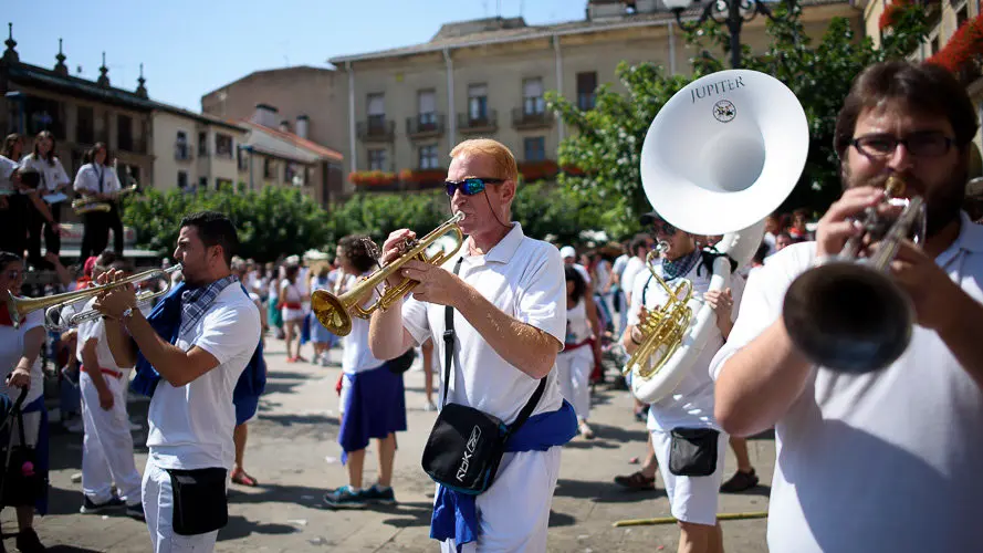 Chupinazo de las fiestas de Tafalla 2017. PABLO LASAOSA 15