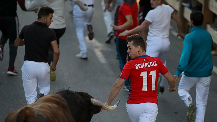 Tercer encierro de las fiestas de Tafalla 2017. PABLO LASAOSA 05