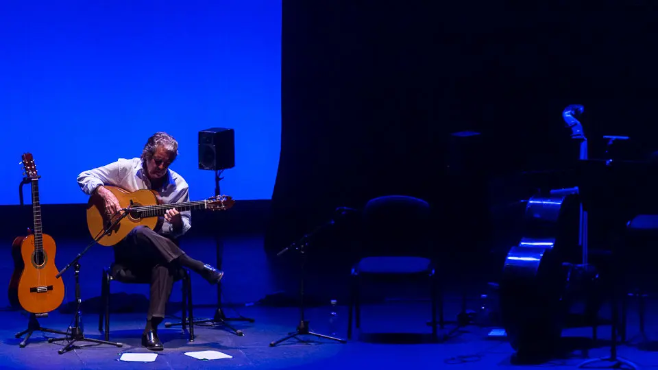 Rafael Riqueni durante su actuación en Baluarte dentro del IV Festival de Flamenco de Pamplona, Flamenco On Fire 2017 (04). IÑIGO ALZUGARAY
