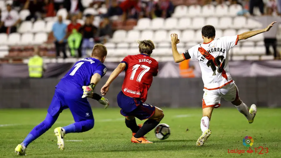 Partido de la Liga 123 entre Rayo Vallecano y Osasuna en el estadio de Vallecas FOTO LFP (48)