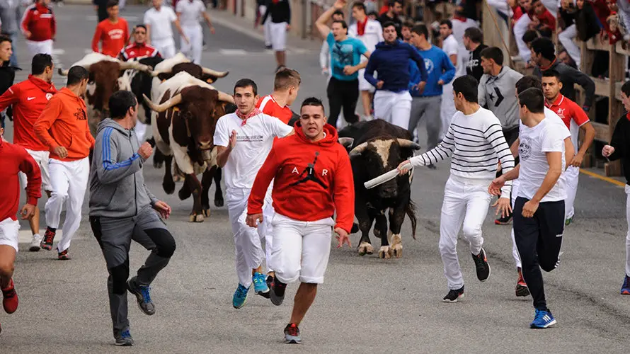 Primer encierro de las fiestas de Sangüesa 2017. MIGUEL OSÉS_1